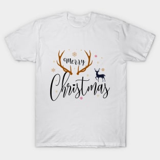 Reindeer Merry Christmas T-Shirt